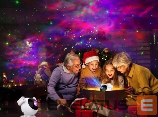 Stalinė lempa iLike LED projection star light astronaut SM4 White