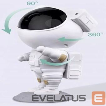 Stalinė lempa iLike LED projection star light astronaut SM4 White