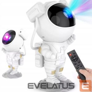 Stalinė lempa iLike  LED projection star light astronaut SM4 White