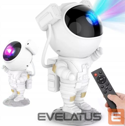Stalinė lempa iLike LED projection star light astronaut SM4 White