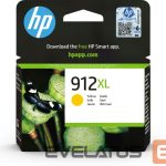 Spausdintuvai HP  HP 912XL High Yield Yellow Ink 