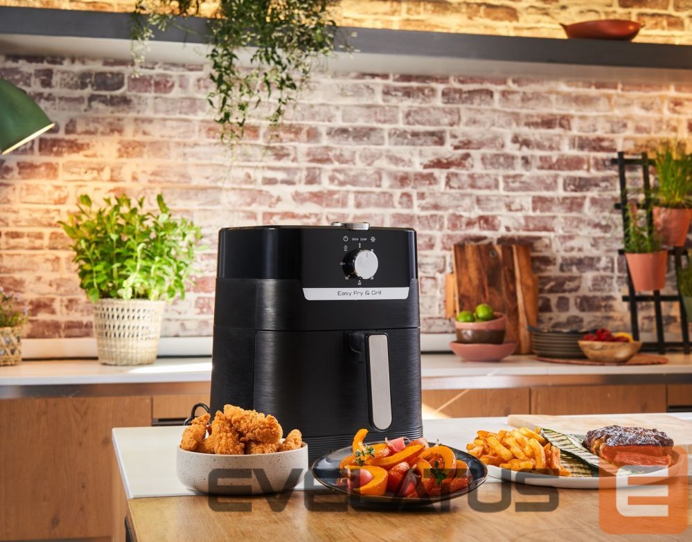 Stalo grotelės TEFAL Fryer Easy Fry and Grill EY501815 Power 1550 W, Capacity 4.2 L, Black