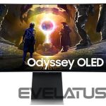 Monitoriai Samsung  Monitor||34"|Gaming/Smart/Curved/21 : 9|Panel OLED|3440x1440|21:9|175Hz|0.03 ms|Speakers|Swivel|Height adjustable|Tilt|LS34DG850SUXDU 