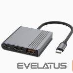 Moduliai ir siųstuvai Gembird  I/O ADAPTER USB-C TO HDMI/USB3/3IN1 A-CM-COMBO3-05 