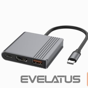 Moduliai ir siųstuvai Gembird  I/O ADAPTER USB-C TO HDMI/USB3/3IN1 A-CM-COMBO3-05 