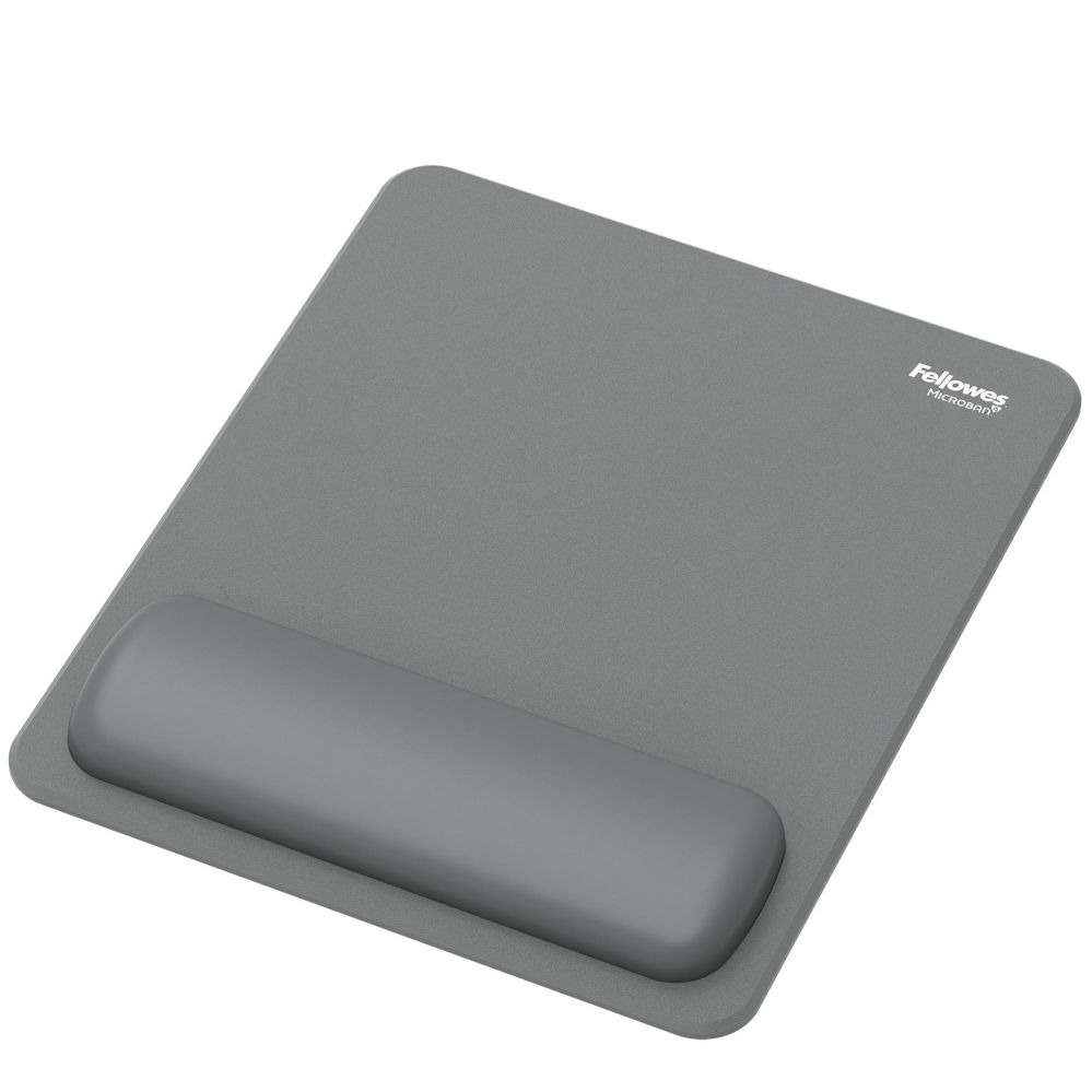 Kompiuterio pelė Fellowes MOUSE PAD WRIST REST/GREY 100142556