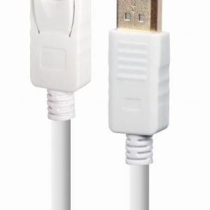 Monitoriaus priedas Gembird  CABLE DISPLAY PORT 1.8M/WHITE CC-DP2-6-W 