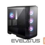 Kompiuterio dėžė MSI  Case||MidiTower|Case product features Transparent panel|Not included|MicroATX|Colour Black|MAGPANOM100RPZ 