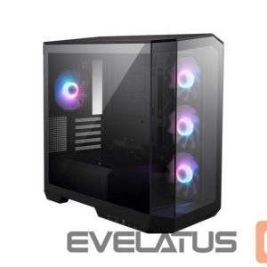 Kompiuterio dėžė MSI  Case||MidiTower|Case product features Transparent panel|Not included|MicroATX|Colour Black|MAGPANOM100RPZ 