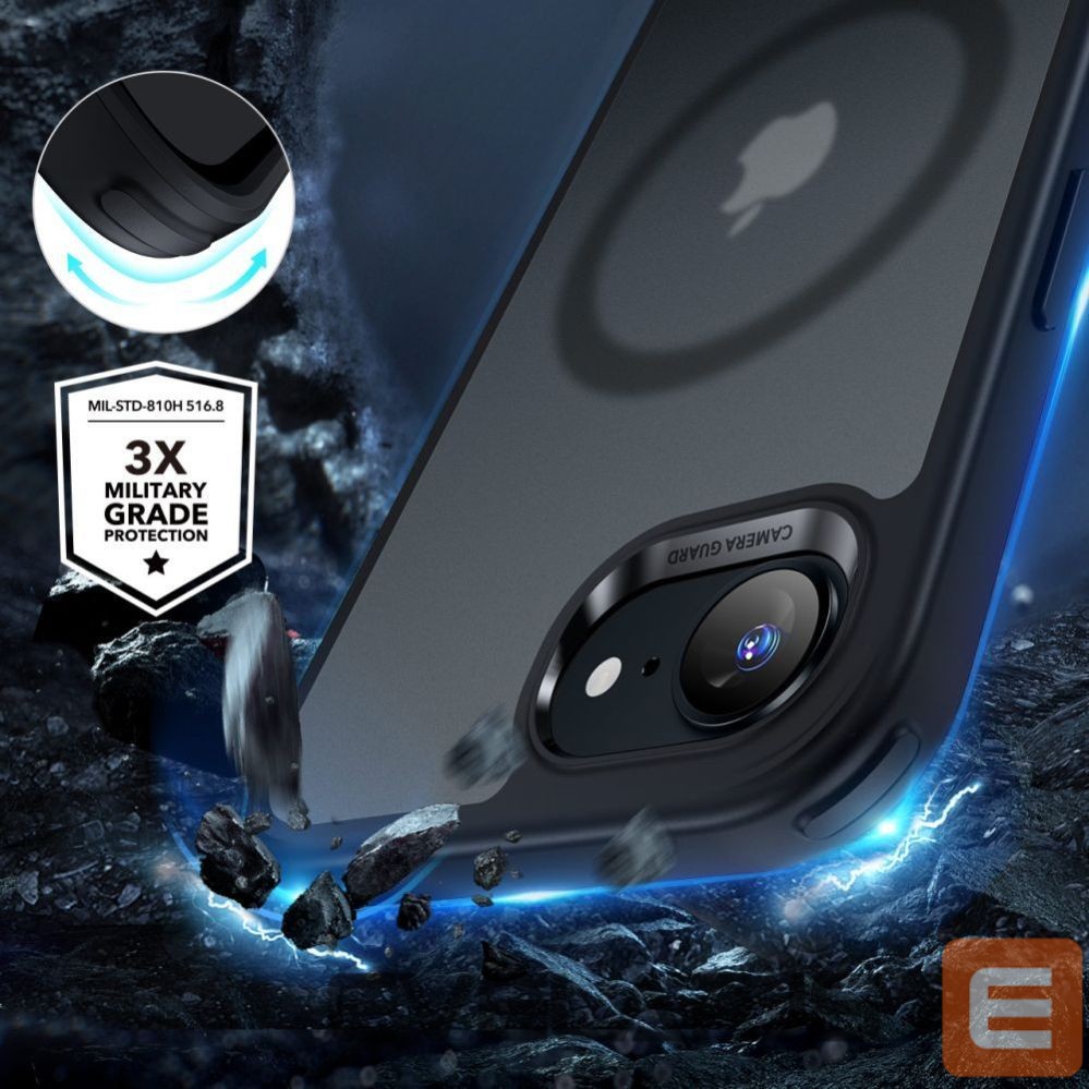 Kitos prekės ESR ESR Classic Hybrid Halolock MagSafe case for iPhone 16e / 17e - black
