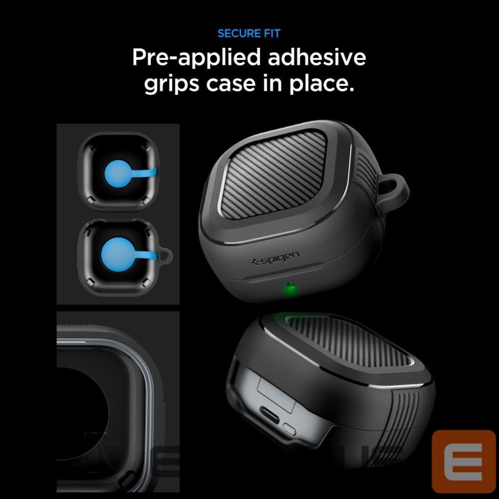 Kitos prekės Spigen Spigen Rugged Armor Case for Samsung Galaxy Buds 4 / 4 Pro - Matte Black
