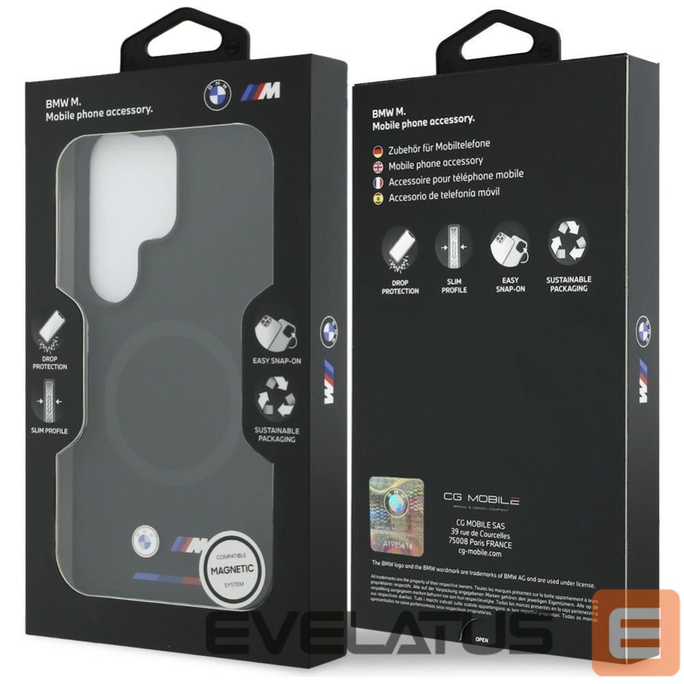 Kitos prekės BMW BMW M Metal Logo MagSafe Case for Samsung Galaxy S26+ - Black