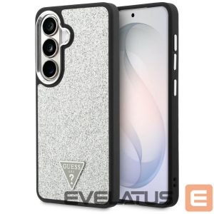 Kitos prekės Guess  Guess Fixed Glitter Triangle MagSafe case for Samsung Galaxy S26+ - silver 
