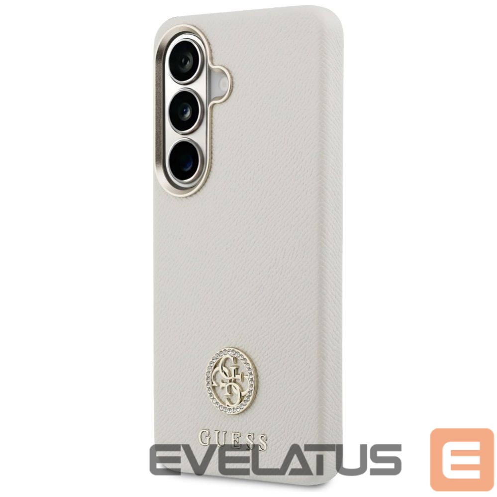 Kitos prekės Guess Guess Rhinestone Round Logo MagSafe Case for Samsung Galaxy S26 - Beige