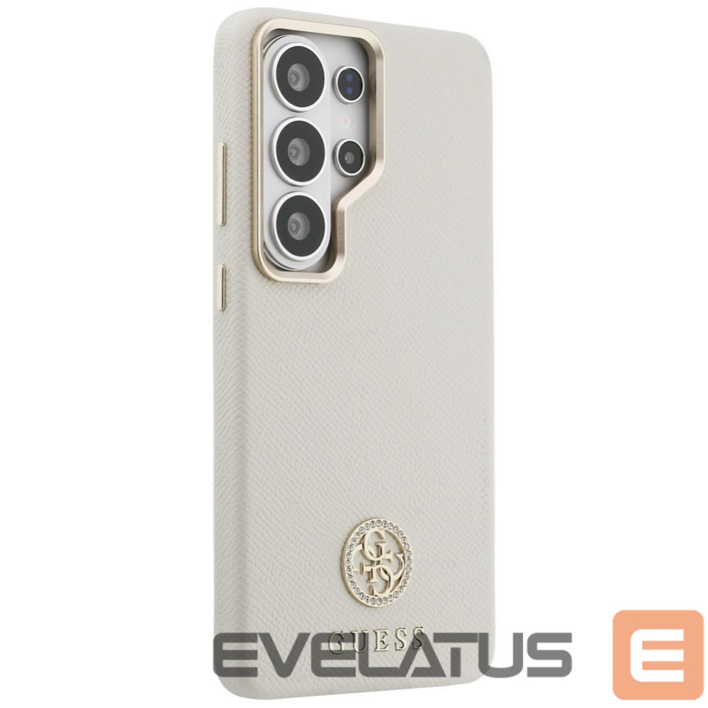 Kitos prekės Guess Guess Rhinestone Round Logo MagSafe Case for Samsung Galaxy S26 Ultra - Beige