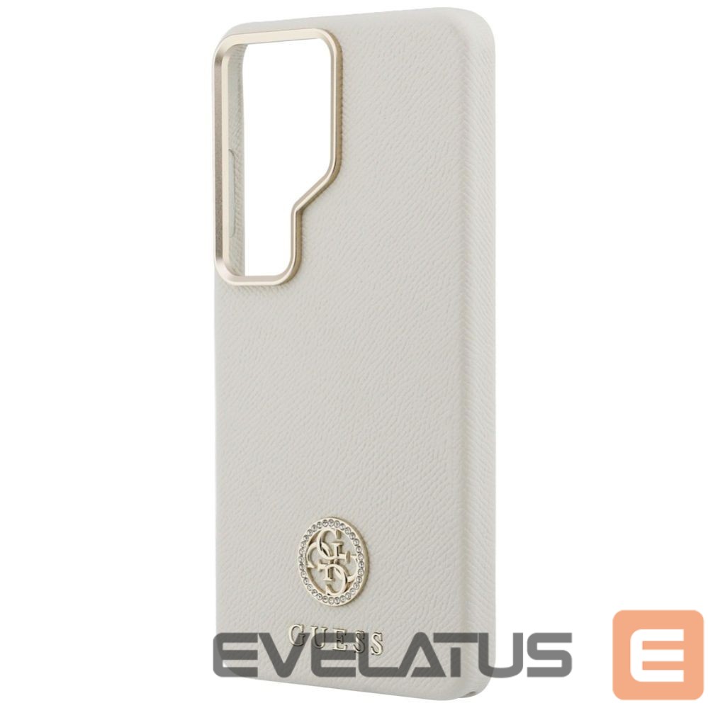 Kitos prekės Guess Guess Rhinestone Round Logo MagSafe Case for Samsung Galaxy S26 Ultra - Beige