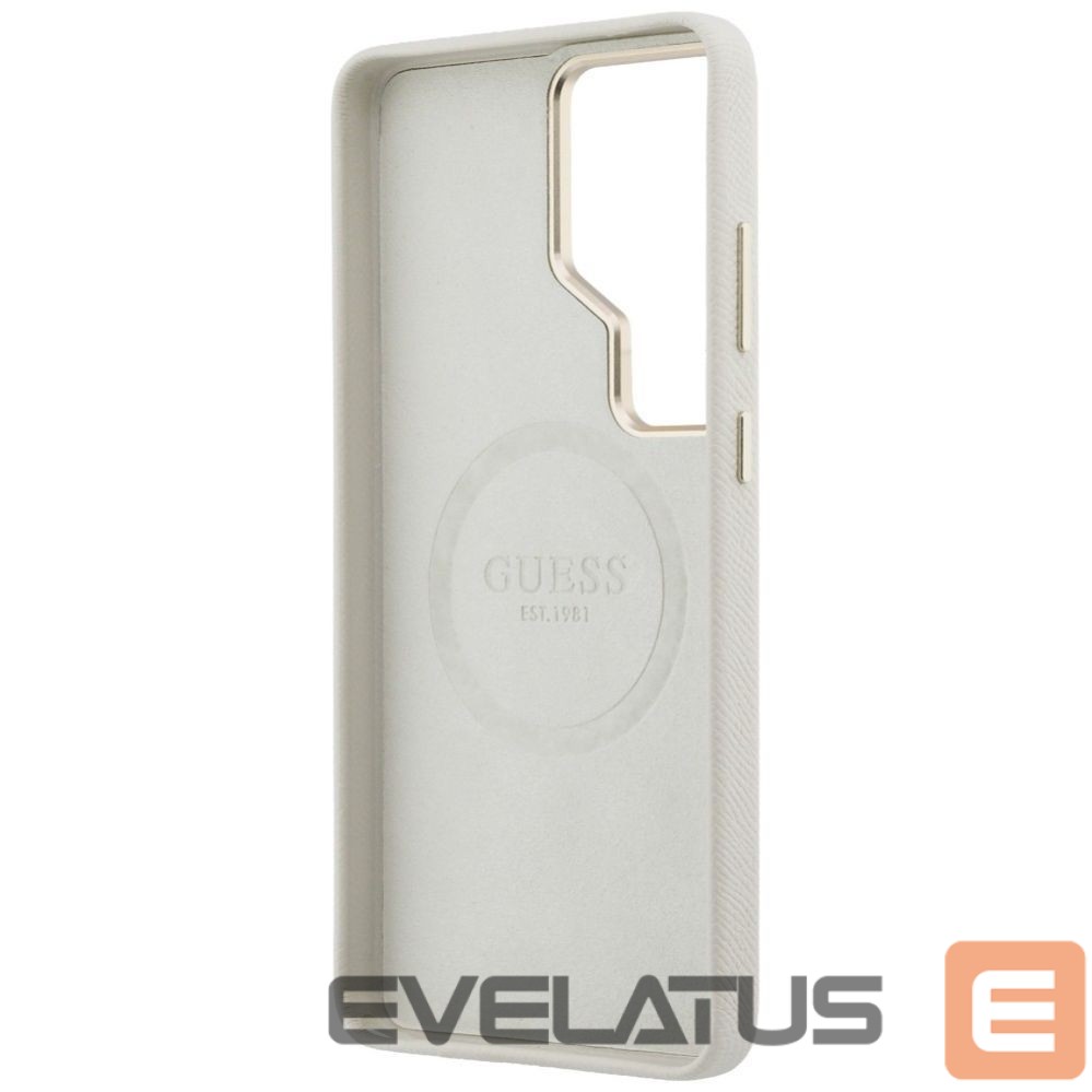 Kitos prekės Guess Guess Rhinestone Round Logo MagSafe Case for Samsung Galaxy S26 Ultra - Beige