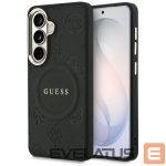 Kitos prekės Guess  Guess Saffiano Peony Embossed Ring MagSafe case for Samsung Galaxy S26 - black 