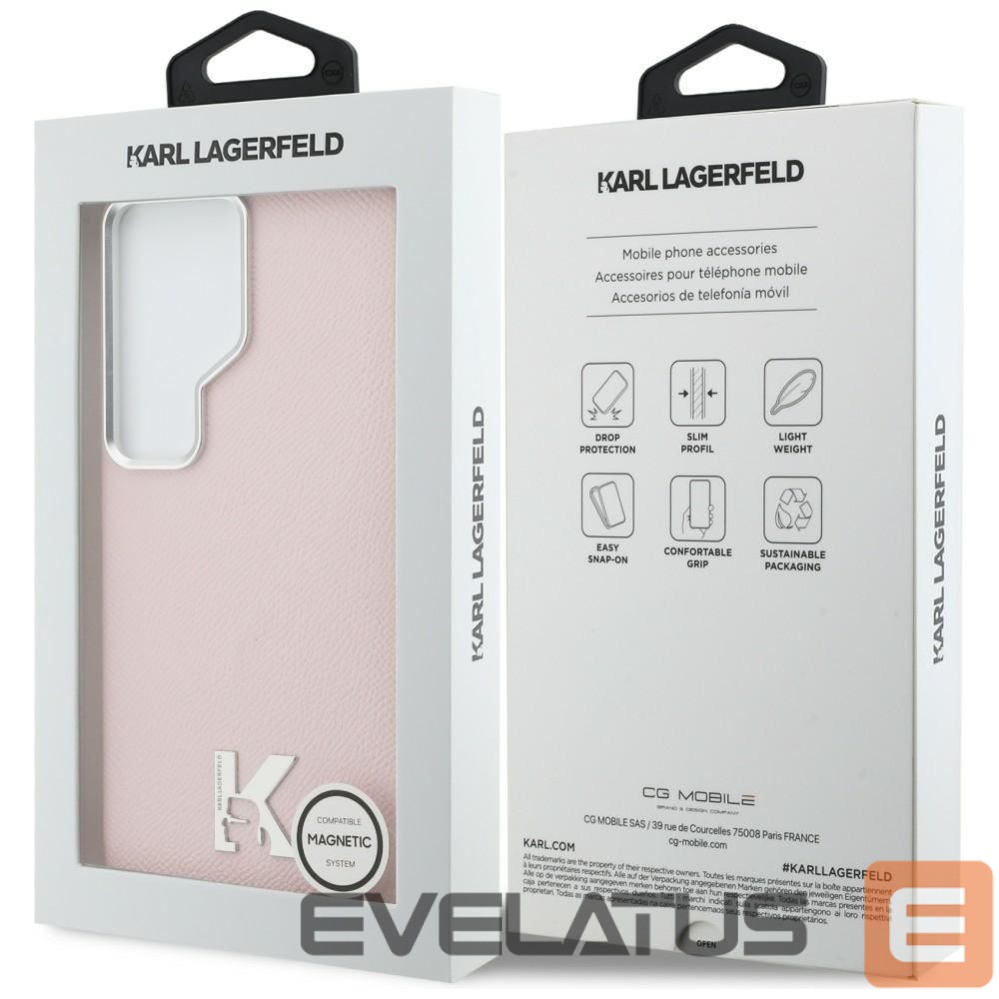 Kitos prekės Karl Lagerfeld Karl Lagerfeld K Metal Logo MagSafe Case for Samsung Galaxy S26 Ultra - Pink