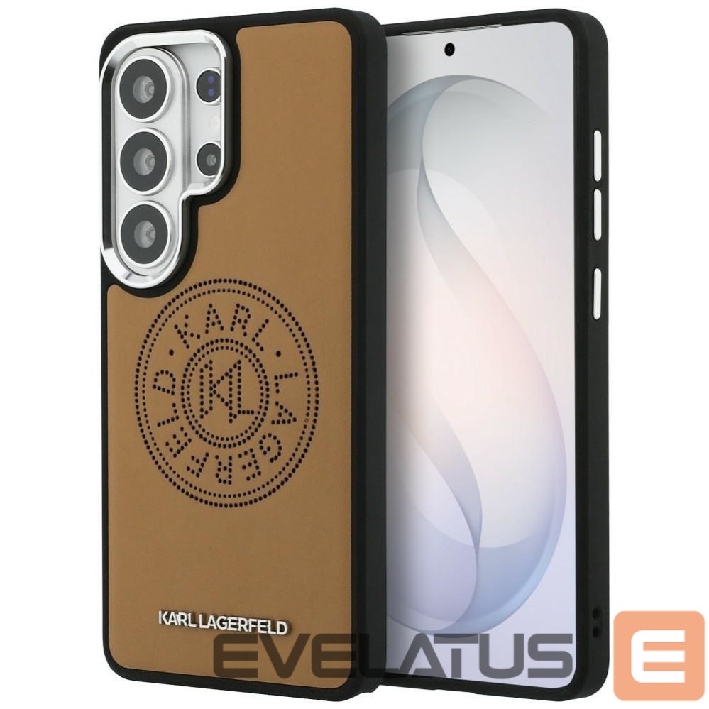 Kitos prekės Karl Lagerfeld Karl Lagerfeld Perforated KL MagSafe Case for Samsung Galaxy S26 Ultra - Brown