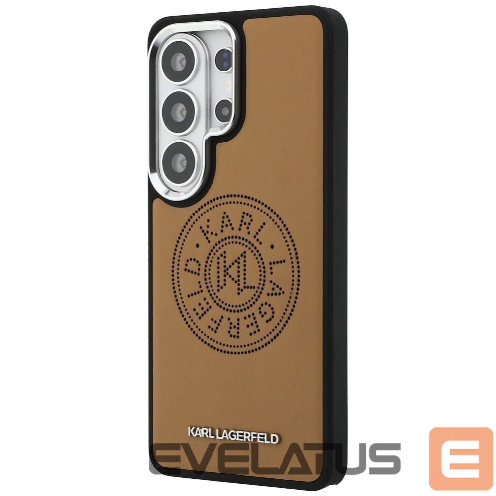 Kitos prekės Karl Lagerfeld Karl Lagerfeld Perforated KL MagSafe Case for Samsung Galaxy S26 Ultra - Brown