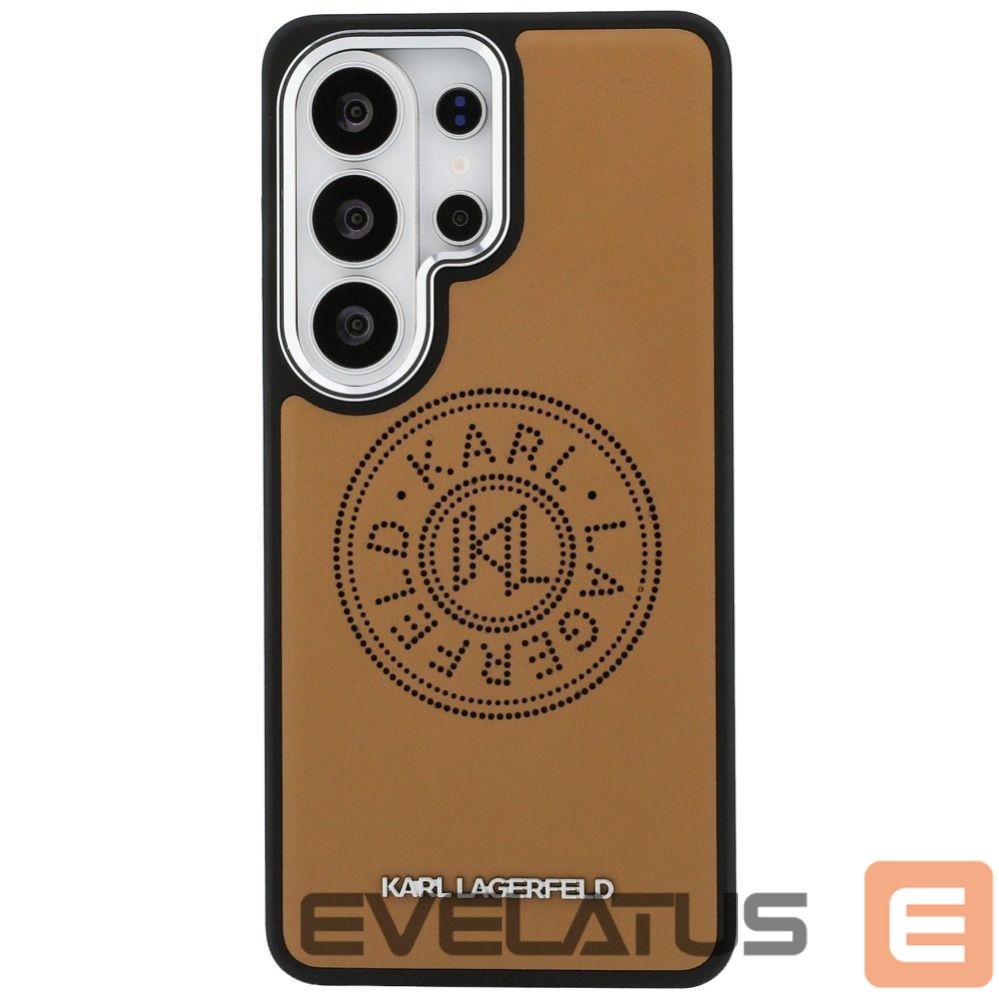Kitos prekės Karl Lagerfeld Karl Lagerfeld Perforated KL MagSafe Case for Samsung Galaxy S26 Ultra - Brown