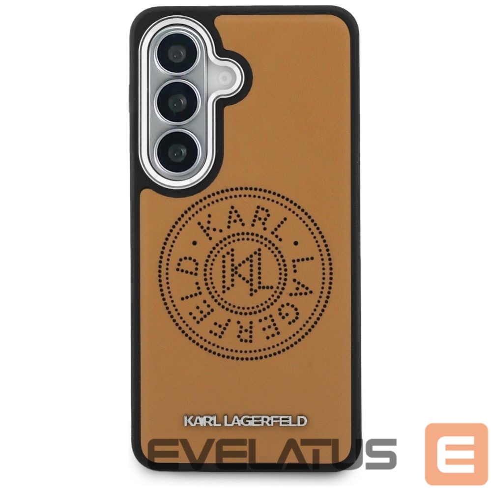 Kitos prekės Karl Lagerfeld Karl Lagerfeld Perforated KL MagSafe Case for Samsung Galaxy S26+ - Brown