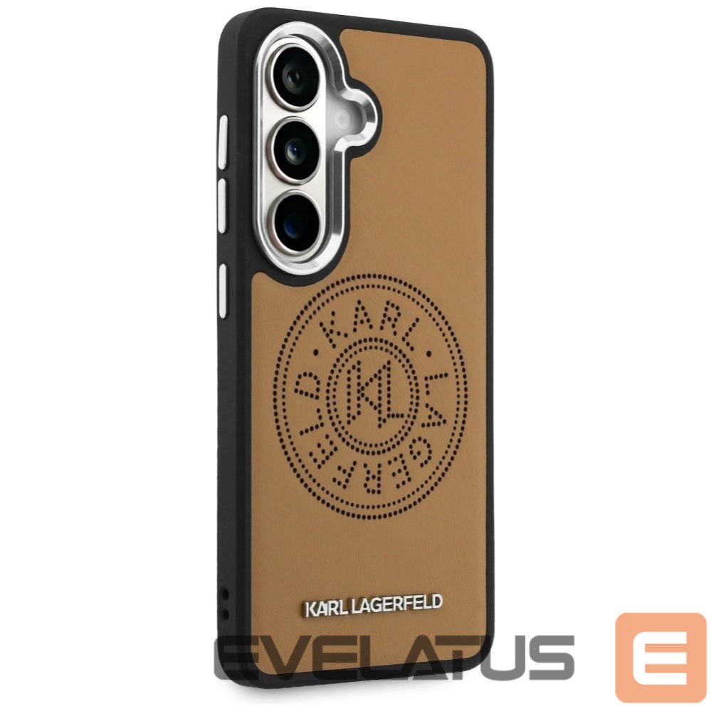 Kitos prekės Karl Lagerfeld Karl Lagerfeld Perforated KL MagSafe Case for Samsung Galaxy S26+ - Brown