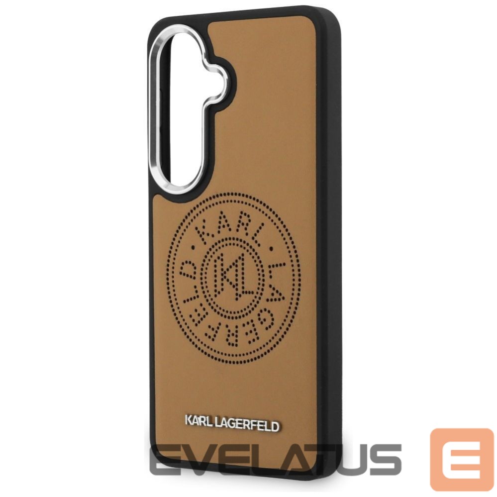 Kitos prekės Karl Lagerfeld Karl Lagerfeld Perforated KL MagSafe Case for Samsung Galaxy S26+ - Brown