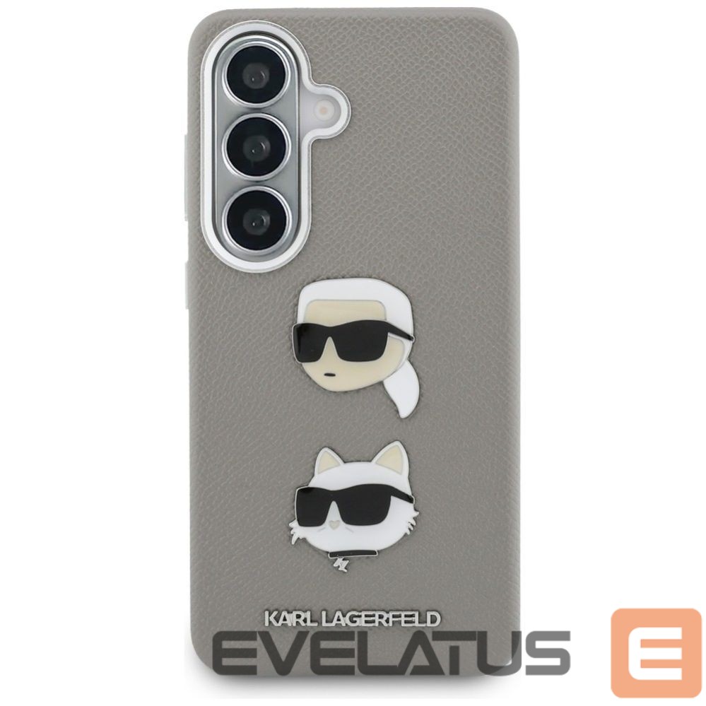 Kitos prekės Karl Lagerfeld Karl Lagerfeld Saffiano Double Heads Metal case for Samsung Galaxy S26 - silver