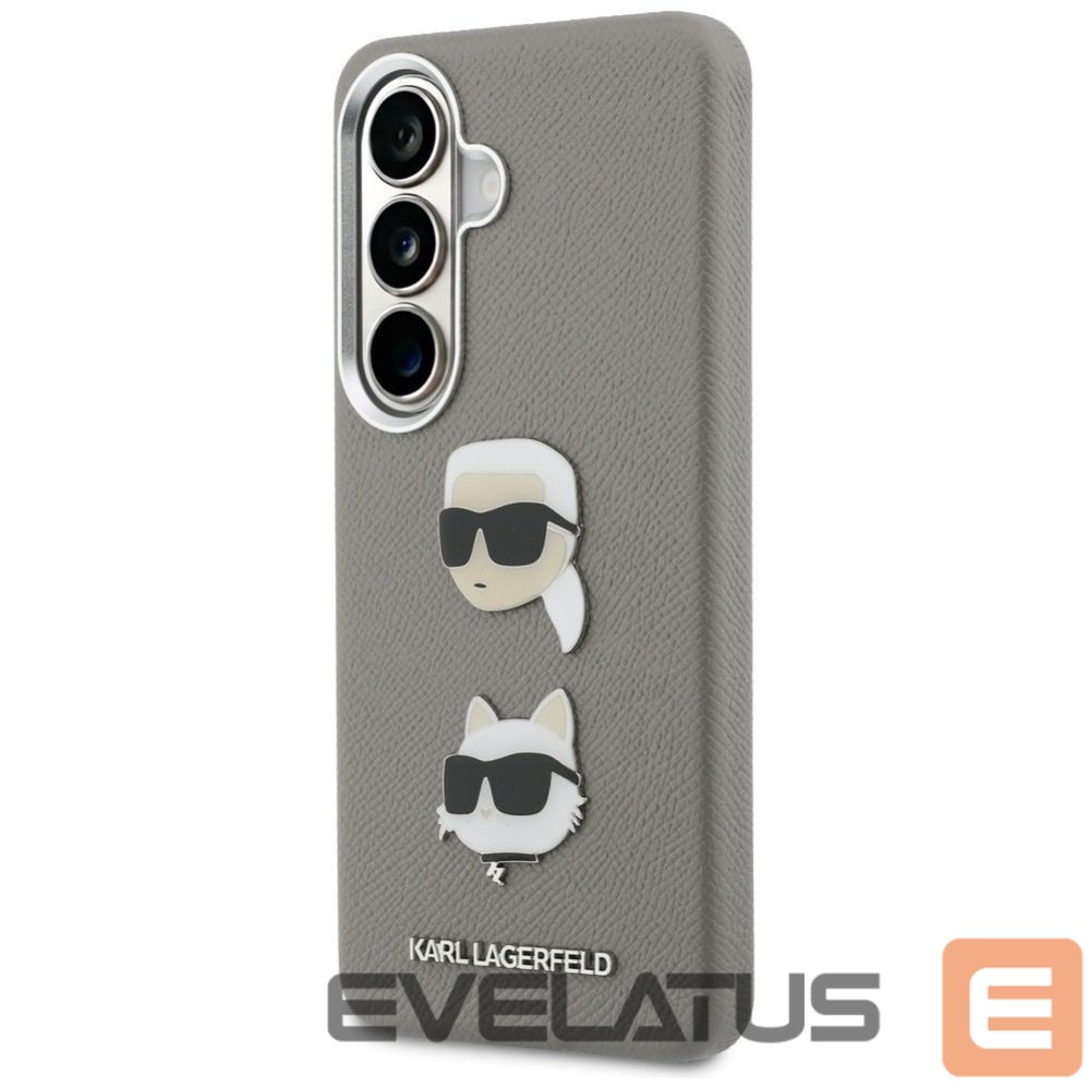 Kitos prekės Karl Lagerfeld Karl Lagerfeld Saffiano Double Heads Metal case for Samsung Galaxy S26 - silver