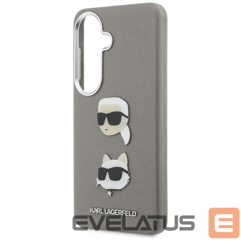 Kitos prekės Karl Lagerfeld Karl Lagerfeld Saffiano Double Heads Metal case for Samsung Galaxy S26 - silver