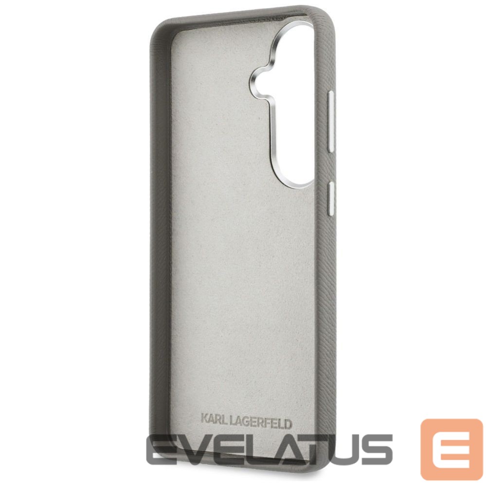 Kitos prekės Karl Lagerfeld Karl Lagerfeld Saffiano Double Heads Metal case for Samsung Galaxy S26 - silver