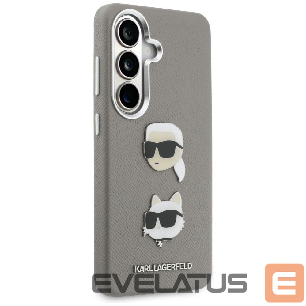 Kitos prekės Karl Lagerfeld Karl Lagerfeld Saffiano Double Heads Metal case for Samsung Galaxy S26 - silver
