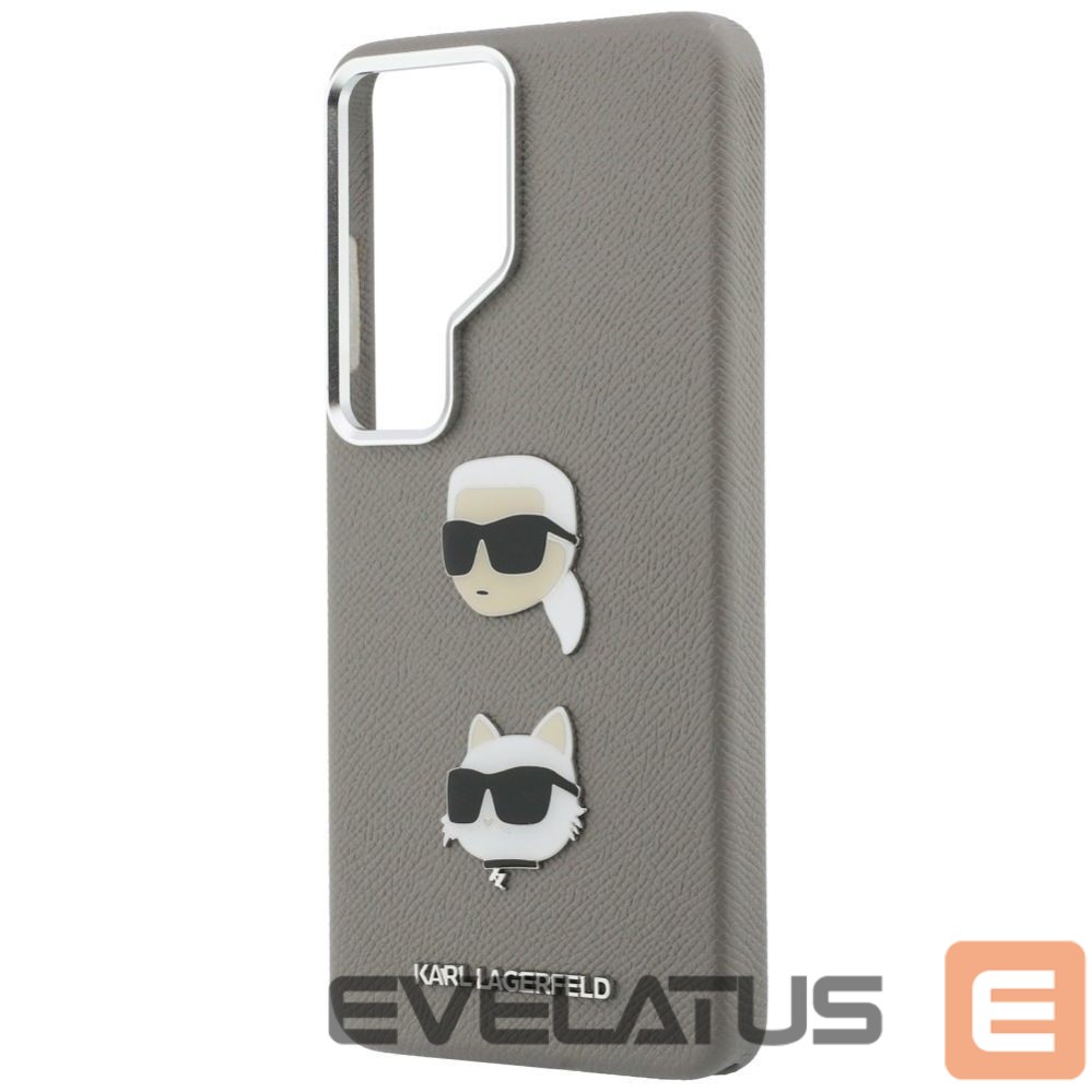 Kitos prekės Karl Lagerfeld Karl Lagerfeld Saffiano Double Heads Metal case for Samsung Galaxy S26 Ultra - silver