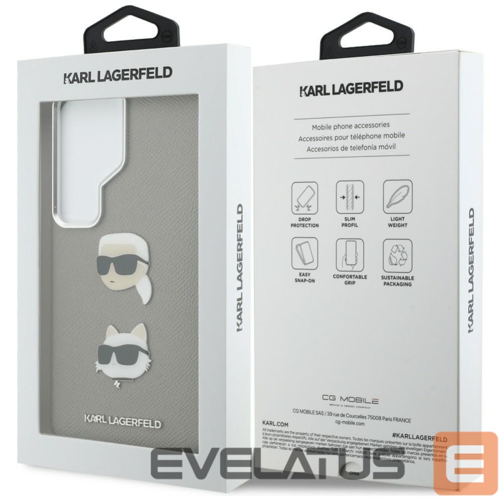Kitos prekės Karl Lagerfeld Karl Lagerfeld Saffiano Double Heads Metal case for Samsung Galaxy S26 Ultra - silver