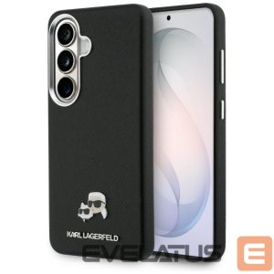 Kitos prekės Karl Lagerfeld  Karl Lagerfeld Saffiano Double Heads Metal Case for Samsung Galaxy S26+ - Black 