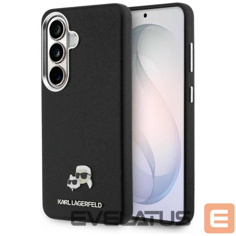 Kitos prekės Karl Lagerfeld Karl Lagerfeld Saffiano Double Heads Metal Case for Samsung Galaxy S26+ - Black