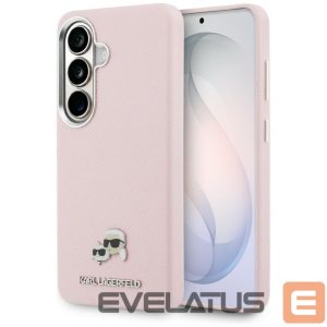 Kitos prekės Karl Lagerfeld  Karl Lagerfeld Saffiano KC Metal Logo MagSafe Case for Samsung Galaxy S26 - Pink 