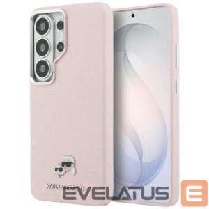 Kitos prekės Karl Lagerfeld  Karl Lagerfeld Saffiano KC Metal Logo MagSafe Case for Samsung Galaxy S26 Ultra - Pink 