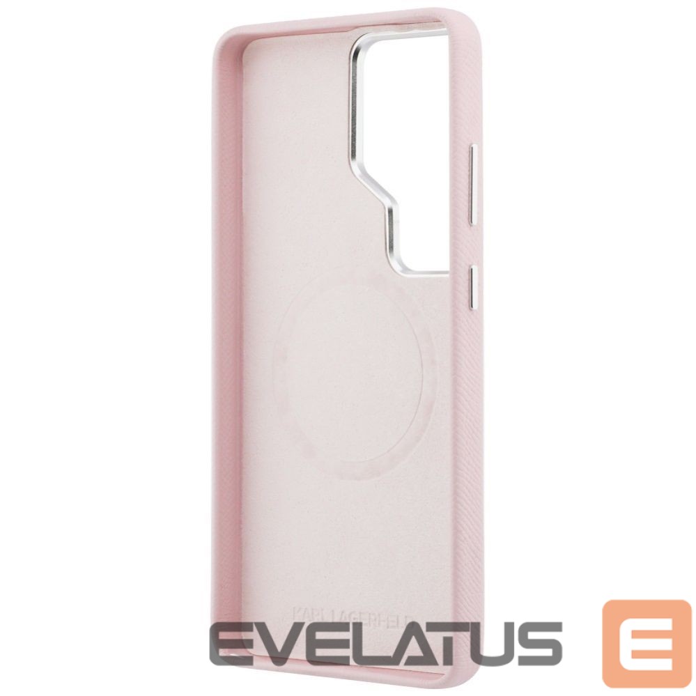 Kitos prekės Karl Lagerfeld Karl Lagerfeld Saffiano KC Metal Logo MagSafe Case for Samsung Galaxy S26 Ultra - Pink