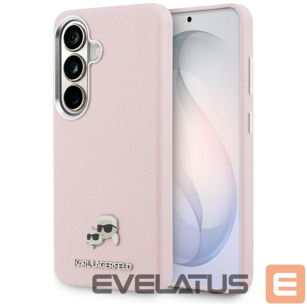Kitos prekės Karl Lagerfeld Karl Lagerfeld Saffiano KC Metal Logo MagSafe Case for Samsung Galaxy S26+ - Pink