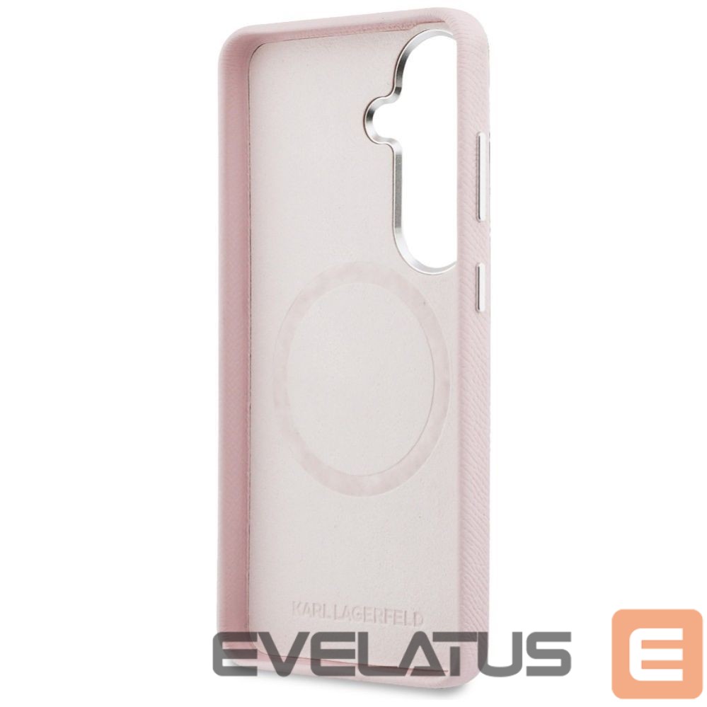 Kitos prekės Karl Lagerfeld Karl Lagerfeld Saffiano KC Metal Logo MagSafe Case for Samsung Galaxy S26+ - Pink