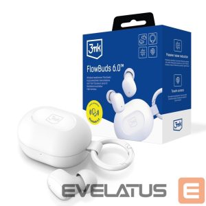 Kitos prekės 3MK  TWS 3mk FlowBuds 6.0 Wireless Headphones - White 