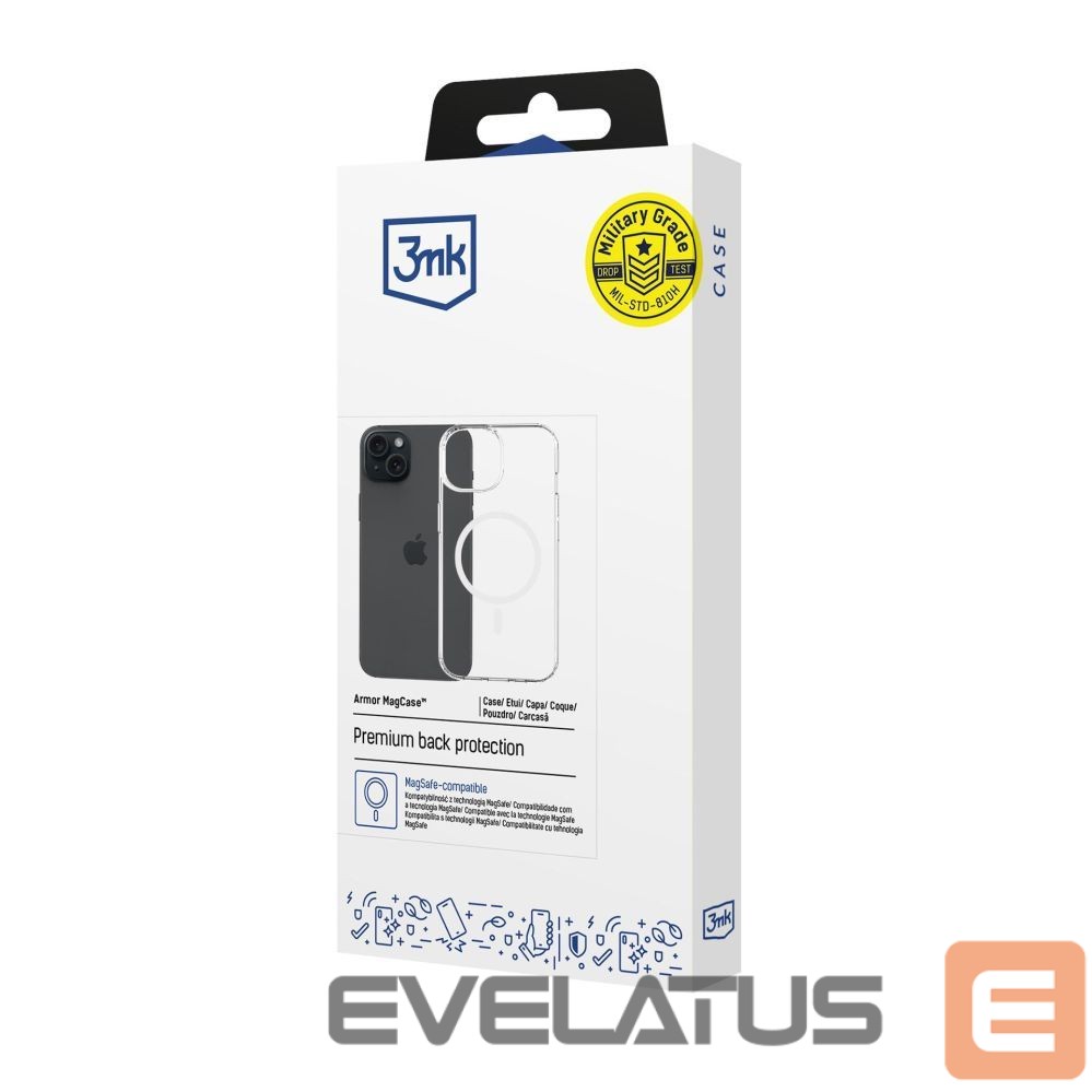Kitos prekės 3MK 3mk Armor Magcase for iPhone 15 Plus - Transparent