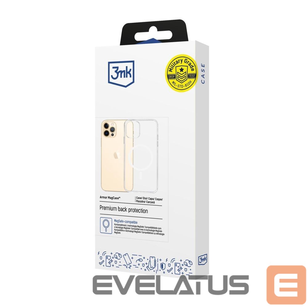 Kitos prekės 3MK 3mk Armor Magcase for iPhone 12 Pro Max - Transparent