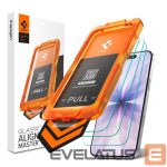 Kitos prekės Spigen  Spigen Glas.tR AlignMaster Slim 3-Pack Tempered Glass for iPhone 17 