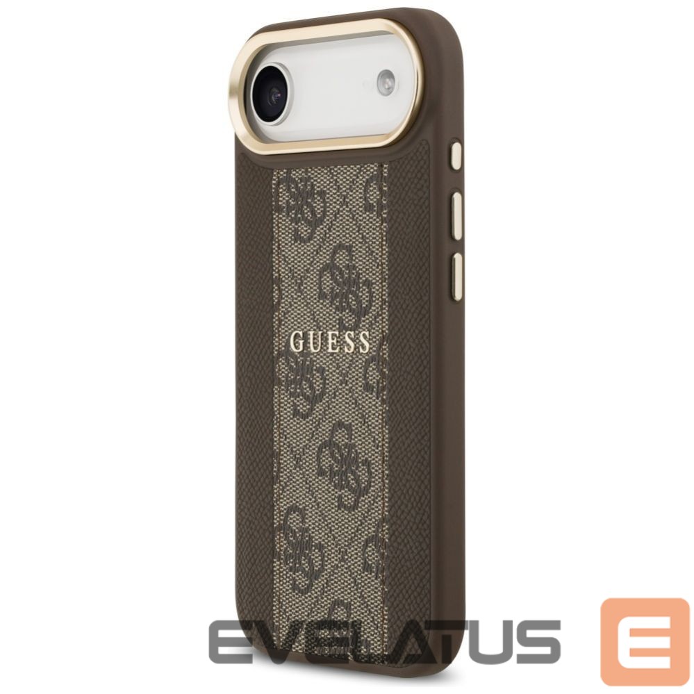 Kitos prekės Guess Guess 4G Stripe MagSafe case for iPhone Air - brown