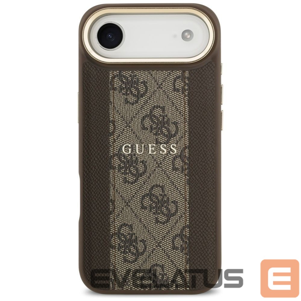 Kitos prekės Guess Guess 4G Stripe MagSafe case for iPhone Air - brown