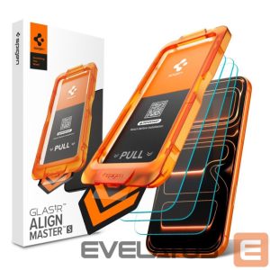 Kitos prekės Spigen  Spigen Glas.tR AlignMaster Slim 3-Pack Tempered Glass for iPhone 17 Pro 